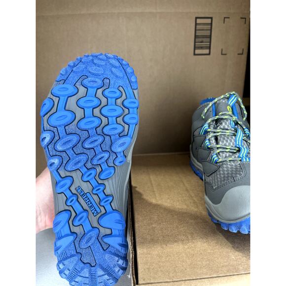 Merrell Select grip water proof Men's 6.5 m Grey/ Blue/ Green - Picture 4 of 5